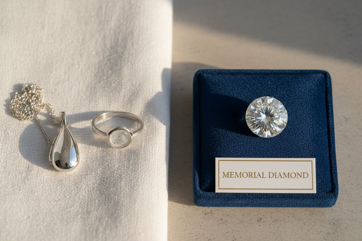 The Difference Between Cremation Jewelry and Memorial Diamonds