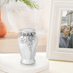 Marble White Memories Personalized Keepsake Urn for Ashes