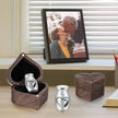 Dletay Angel Wing Heart Shaped Wooden Cremation Urns  for Ashes