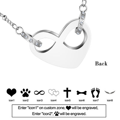 Dletay Infinity Cremation Urn Necklace for Ashes Memorial Cremation Jewelry