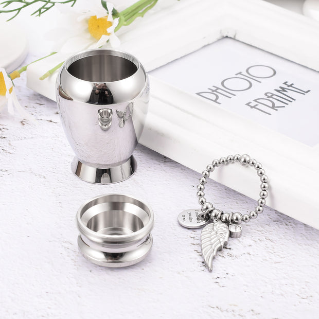 Wing Charm Memorial Cremation Urns for Ashes