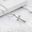 Cremation Cross Necklace for Ashes