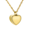Plain Heart Urn Cremation Necklace for Ashes