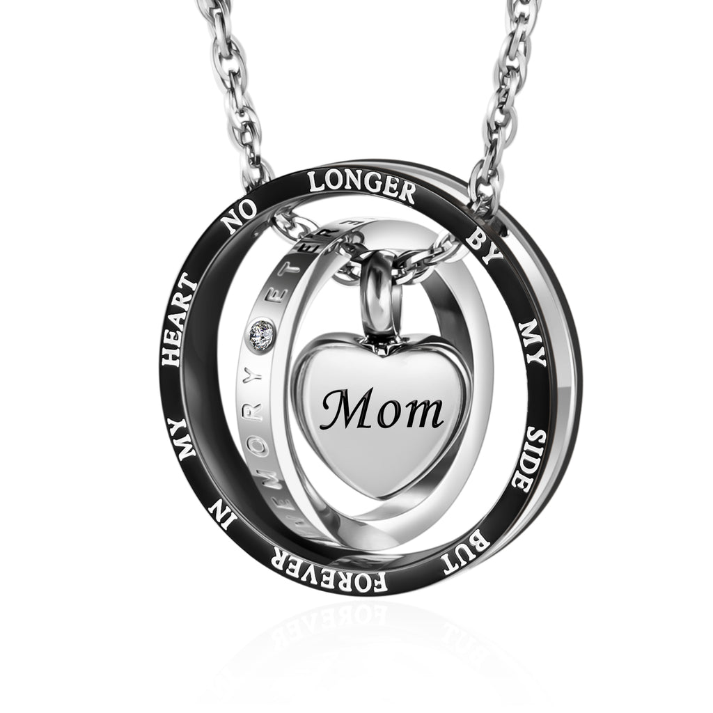 Forever In My Heart Cremation Necklace for Ashes