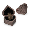 Dletay Angel Wing Heart Shaped Wooden Cremation Urns  for Ashes