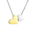 Double Heart Urn Cremation Necklace for Ashes