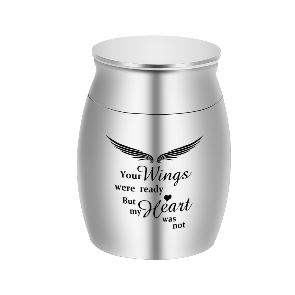 Dletay Keepsake Urn for Ashes Mini Cremation Urn in Stainless Steel