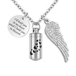 Butterfly Cylinder Urn Cremation Necklace for Ashes