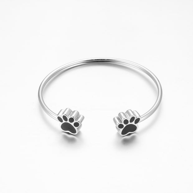 Pet Paw Print Urn Bracelet for Ashes