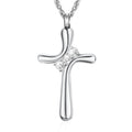 Dletay Cross Cremation Memorial Jewelry Crystal Urn Necklace