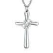 Dletay Cross Cremation Memorial Jewelry Crystal Urn Necklace