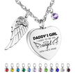 Angel Memorial Heart Necklace for Ashes