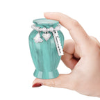 Mint Green Memories Personalized Keepsake Urn for Ashes