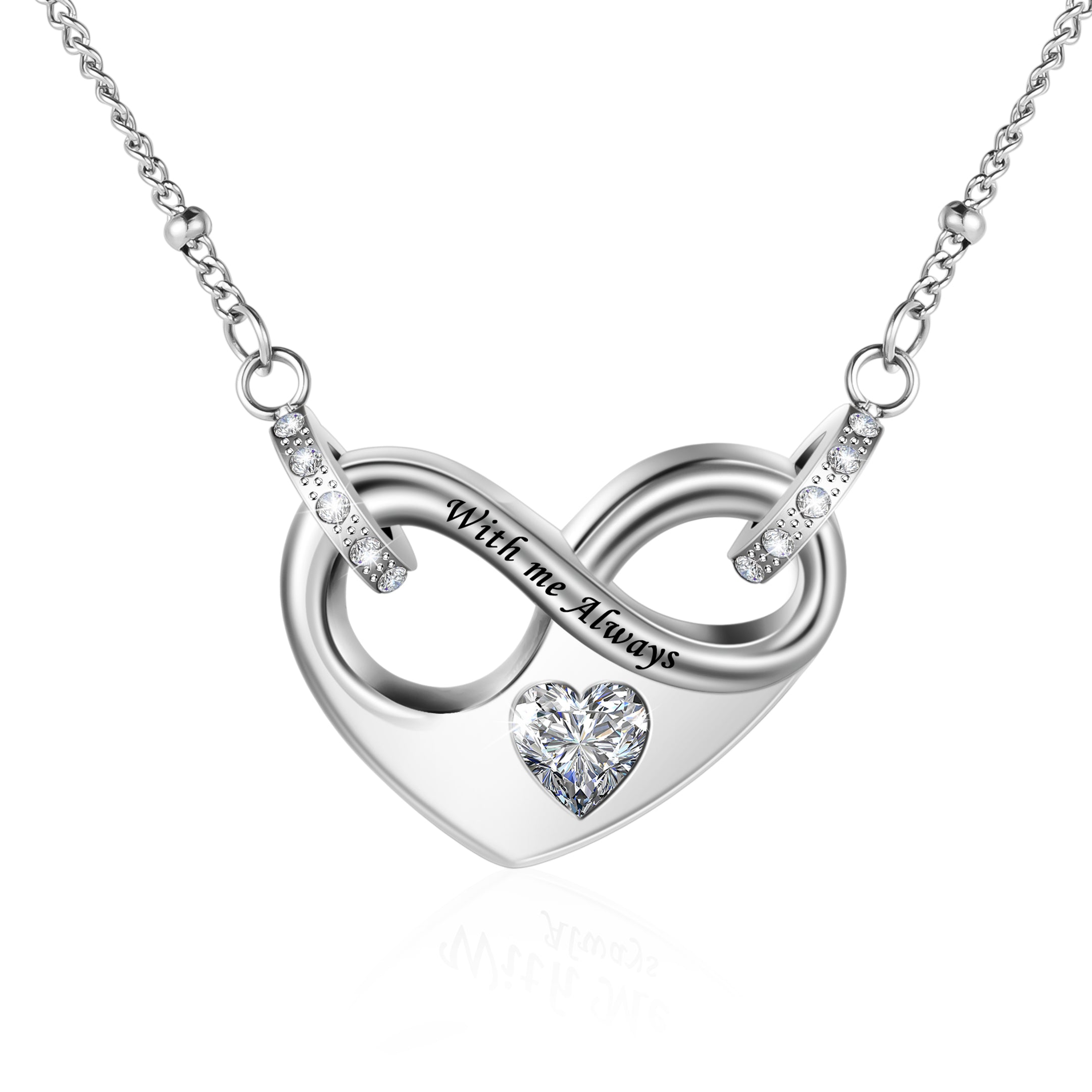 Dletay Infinity Cremation Urn Necklace for Ashes