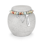 Dletay Mini Urns for Ashes Memorial Ceramic Small Cremation Urns