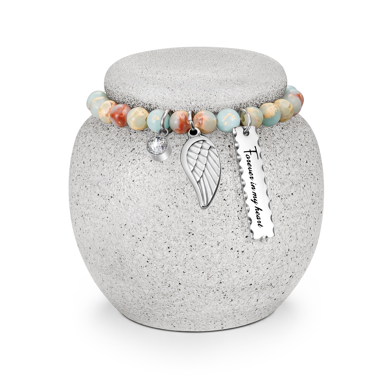Dletay Mini Urns for Ashes Memorial Ceramic Small Cremation Urns