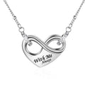Dletay Infinity Cremation Urn Necklace for Ashes Memorial Cremation Jewelry