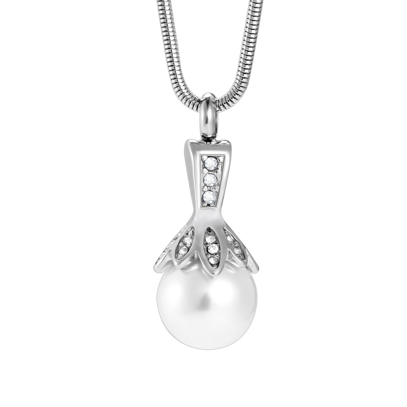 Pearl Urn Cremation Necklace for Ashes