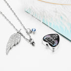 Daddy’s Angel Heart Necklace for Ashes