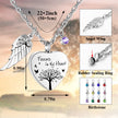 Heart Urn Necklace for Ashes with 12 Birthstones Cremation Jewelry for Ashes