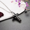 Dletay Cross Urn Necklace for Ashes Cremation Jewelry for Ashes Memorial Ash Necklace for Men Women