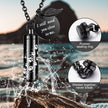 Cylinder Cremation Jewelry Urn Necklace for Ashes for Pet