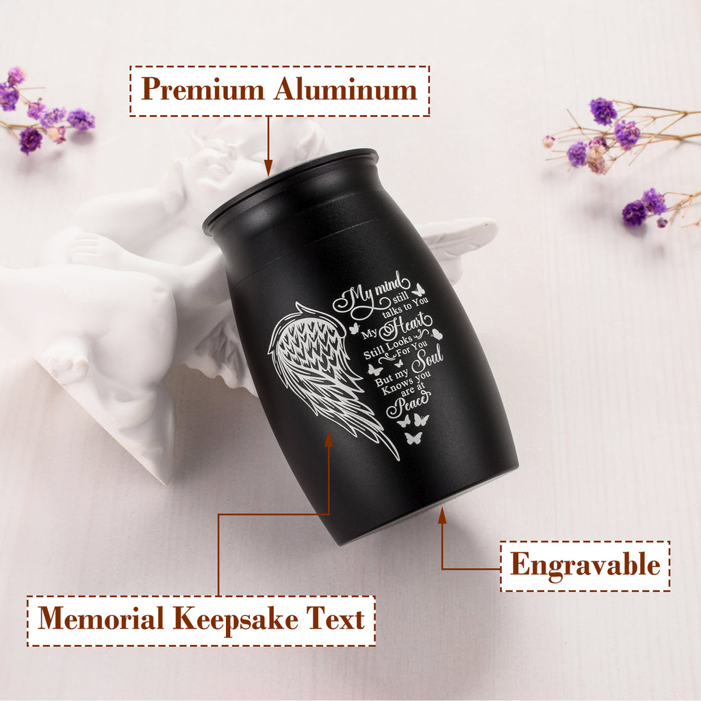Forever On My Mind Wing Keepsake Urn for Ashes