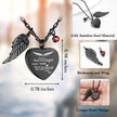 Your Wings Were Ready Heart Necklace for Ashes