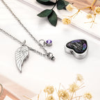 Your Wings Were Ready Memorial Heart Necklace