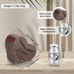 Dletay Angel Wing Heart Shaped Wooden Cremation Urns  for Ashes