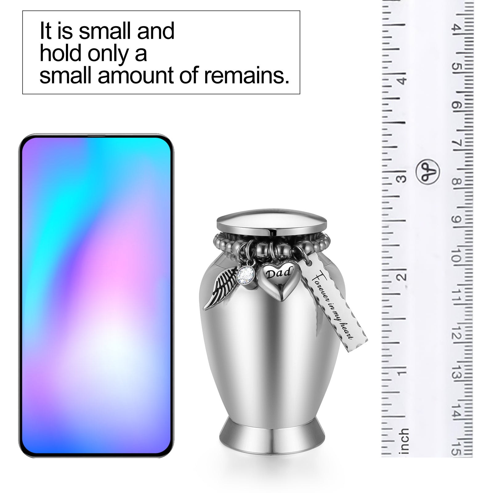 Charm Memorial Cremation Urns for Ashes for Dad