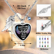 Daddy’s Angel Heart Necklace for Ashes