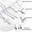 Cremation Cross Necklace for Ashes