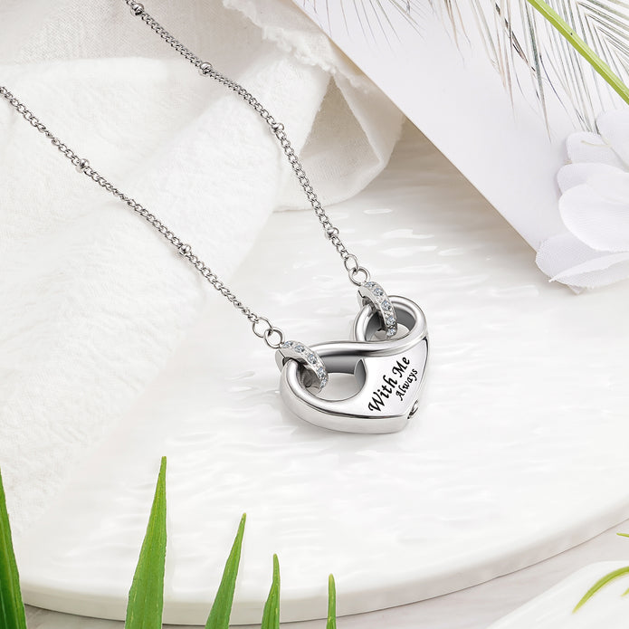 Dletay Infinity Cremation Urn Necklace for Ashes