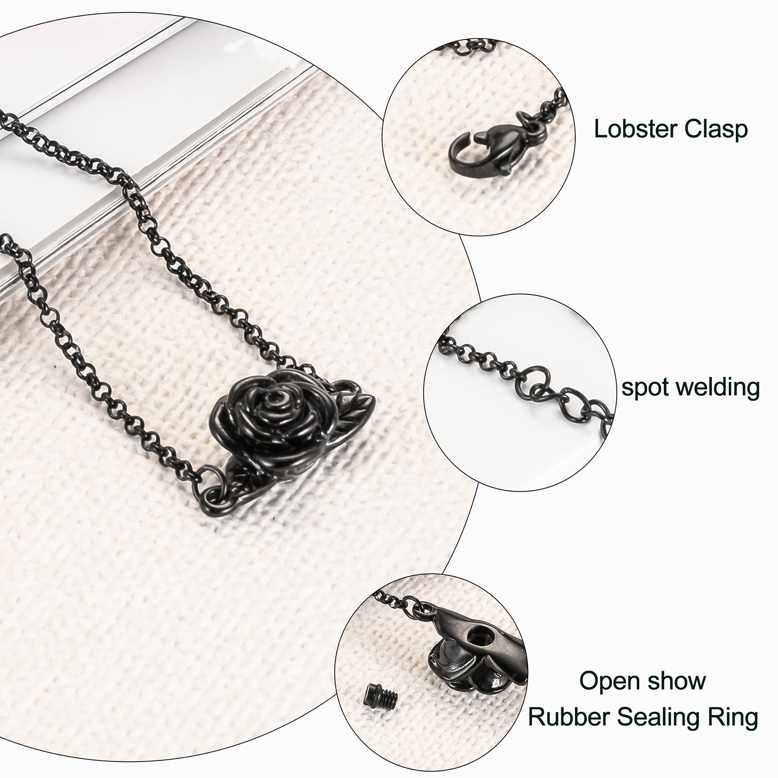 Rose Urn Bracelet for Ashes
