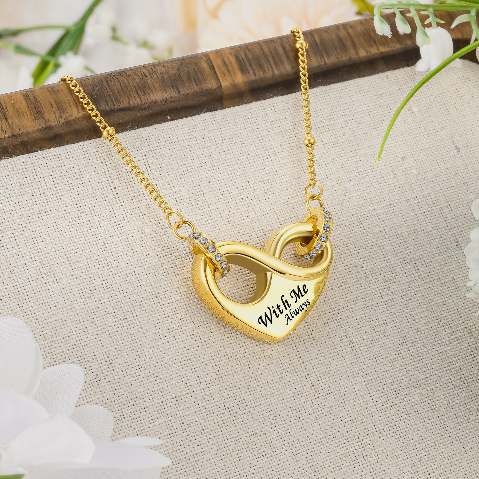 Dletay Infinity Cremation Urn Necklace for Ashes
