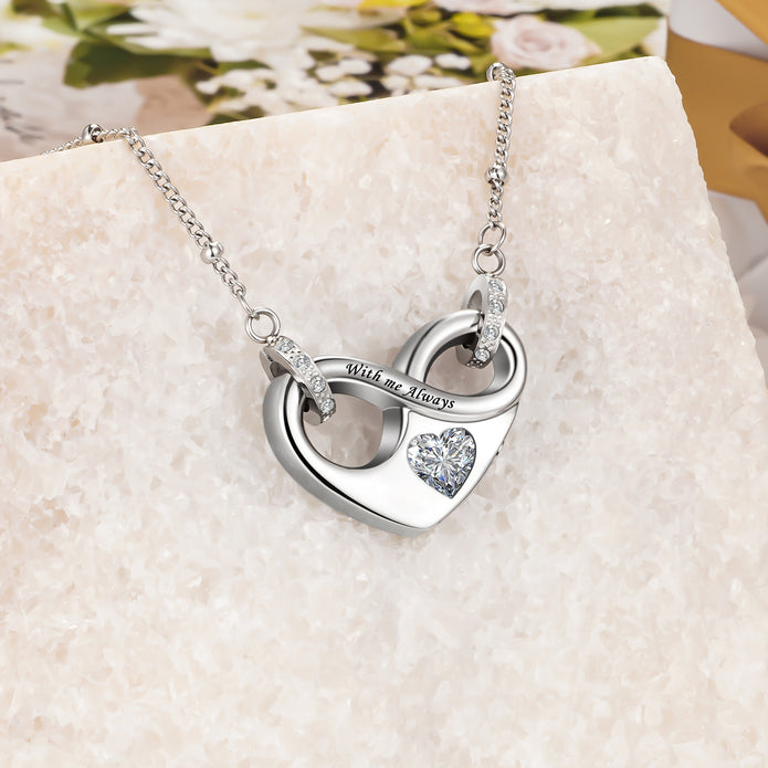 Dletay Infinity Cremation Urn Necklace for Ashes