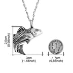 Fish Cremation Jewelry for Ashes Memorial Ashes Necklace