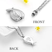 Silver Angel Wing Urn Cremation Necklaces for Ashes