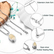 Oval Tree of Life Urn Cremation Necklace for Ashes