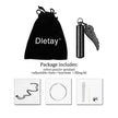 Dletay Cylinder Cremation Urn Necklace for Ashes Memorial Keepsake Pendant with Angel Wing