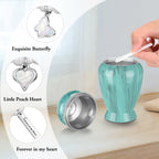 Mint Green Memories Personalized Keepsake Urn for Ashes