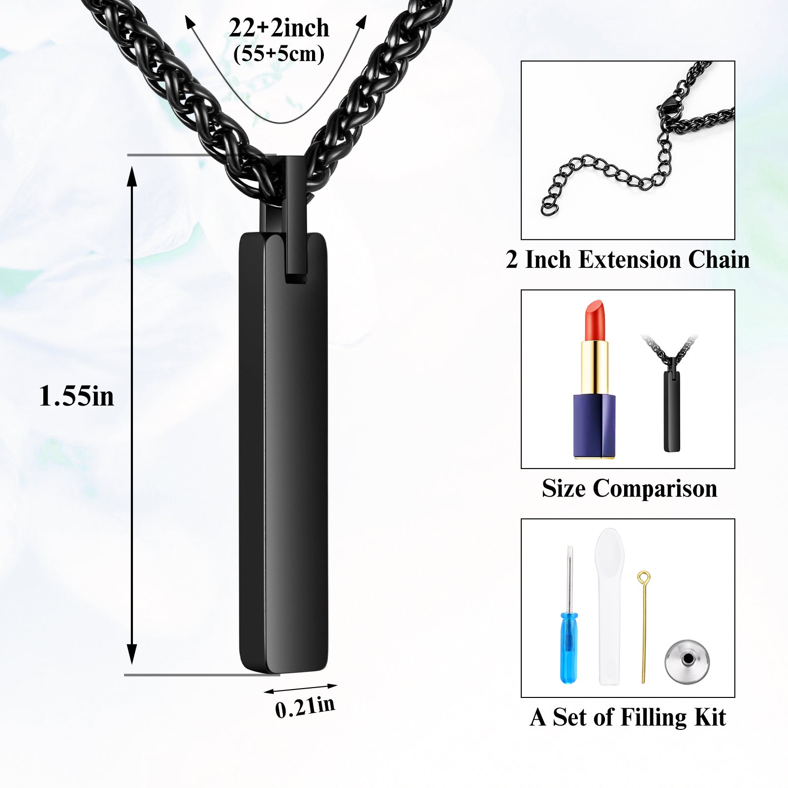 Always Near Minimalist Cremation Necklace