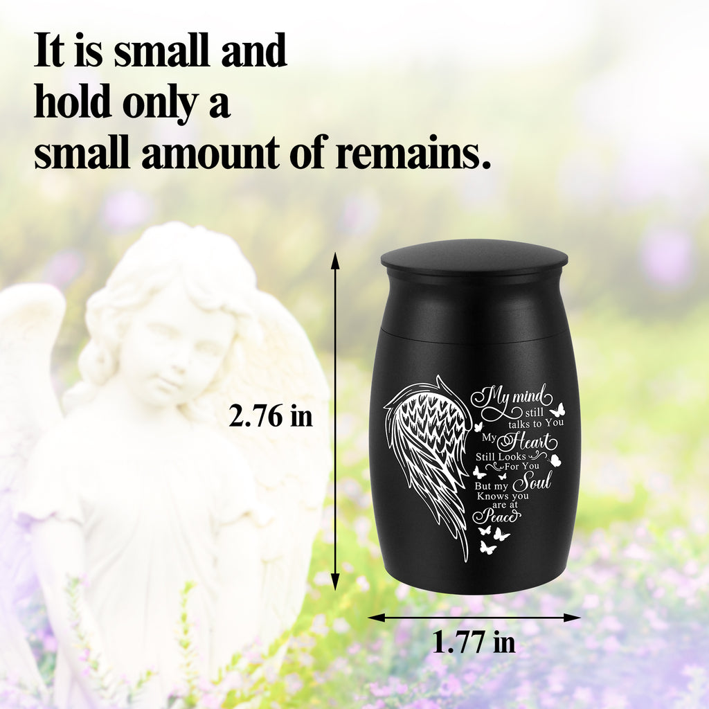Forever On My Mind Wing Keepsake Urn for Ashes