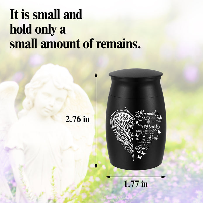Forever On My Mind Wing Keepsake Urn for Ashes