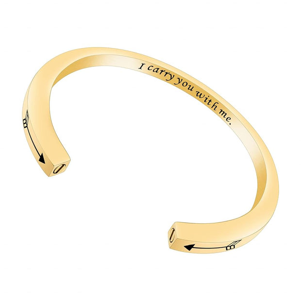 Dletay Cremation Memorial Ashes Bracelet Openable Cuff Bangle Bracelet