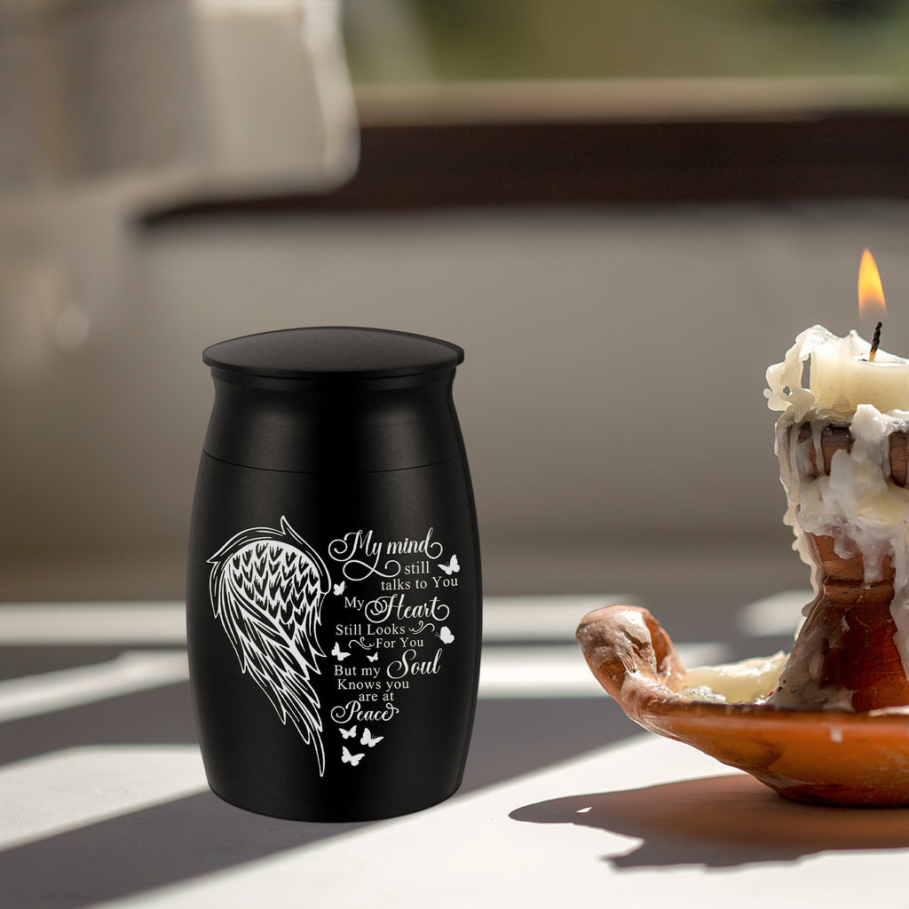 Forever On My Mind Wing Keepsake Urn for Ashes