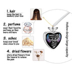 Daddy’s Angel Heart Necklace for Ashes