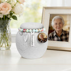 Dletay Mini Urns for Ashes Memorial Ceramic Small Cremation Urns