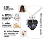 Your Wings Were Ready Memorial Heart Necklace